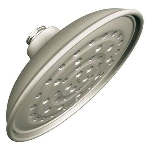 moen rain shower head brushed nickel